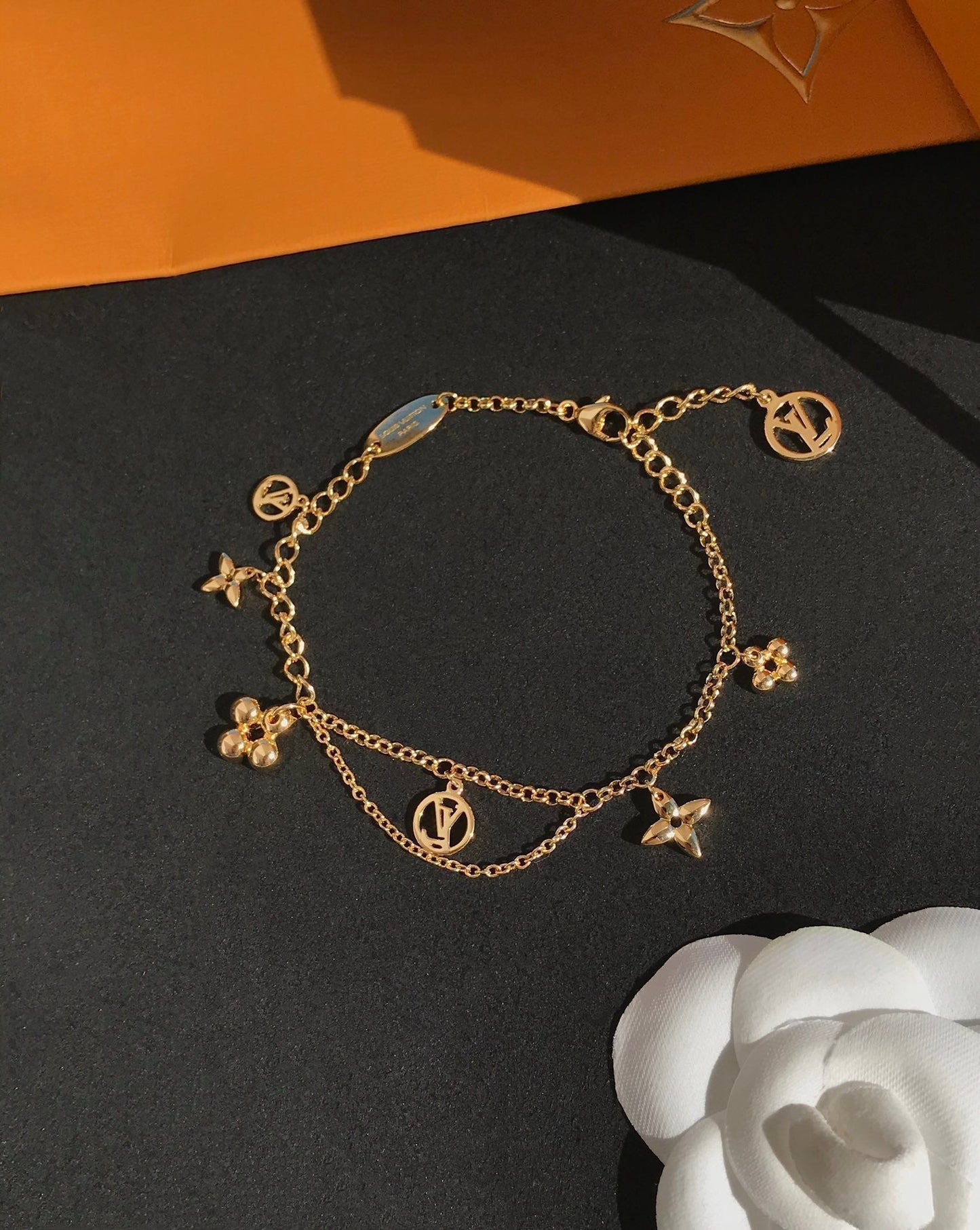 [Solara Jewelry]BLOOMING PINK GOLD MOP BRACELET