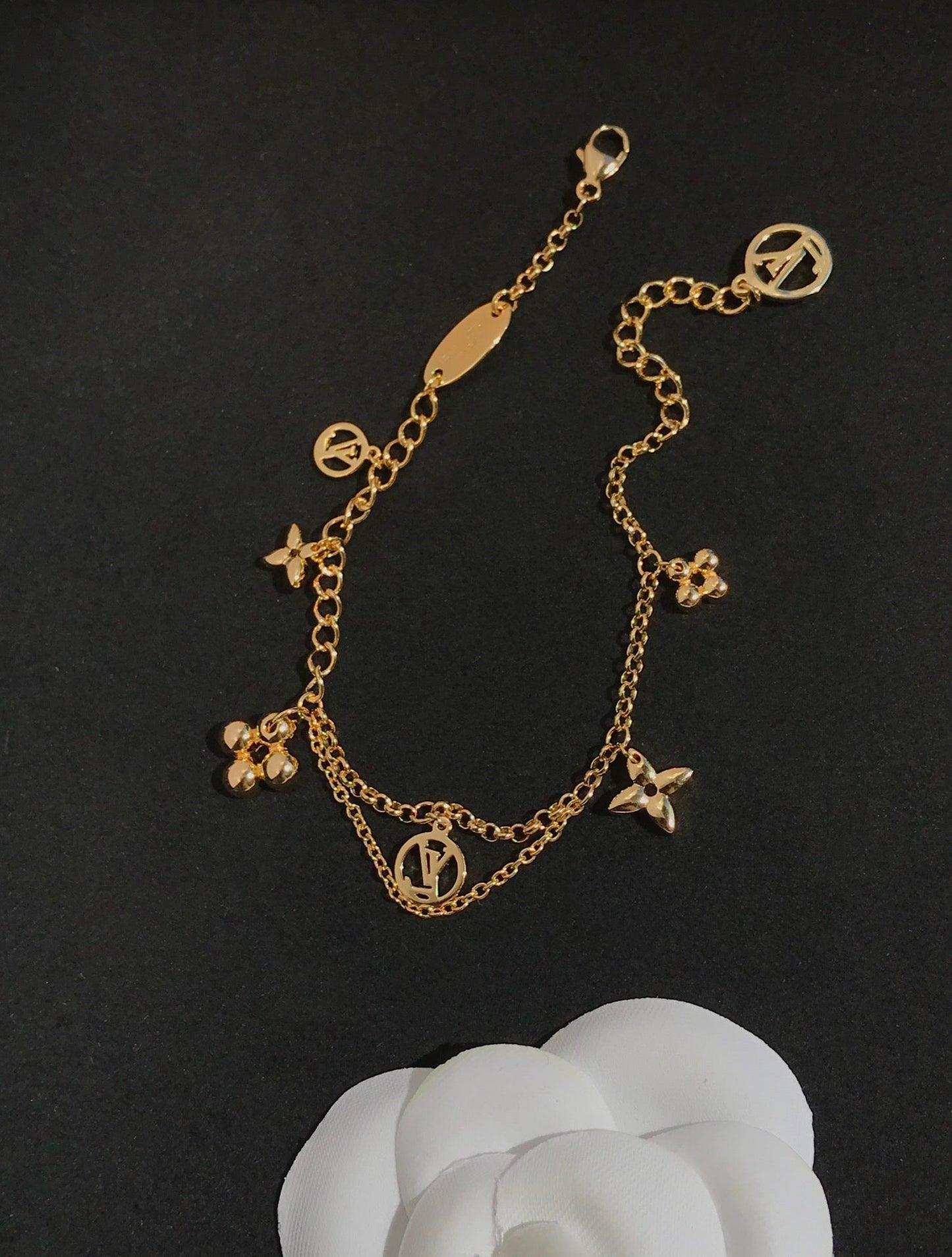 [Solara Jewelry]BLOOMING PINK GOLD MOP BRACELET
