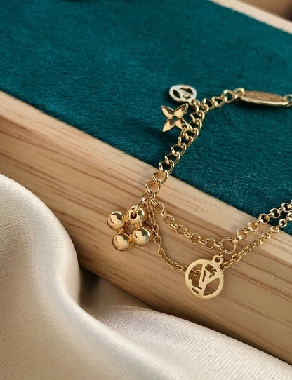 [Solara Jewelry]BLOOMING PINK GOLD MOP BRACELET