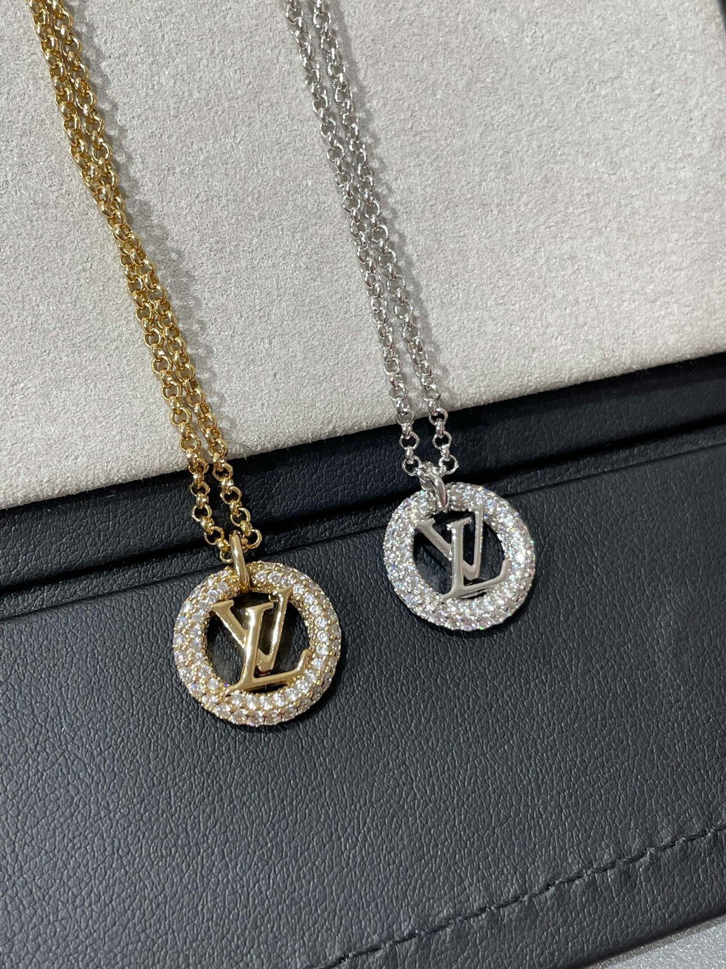 [Solara Jewelry]BY NIGHT DIAMOND PAVED NECKLACE
