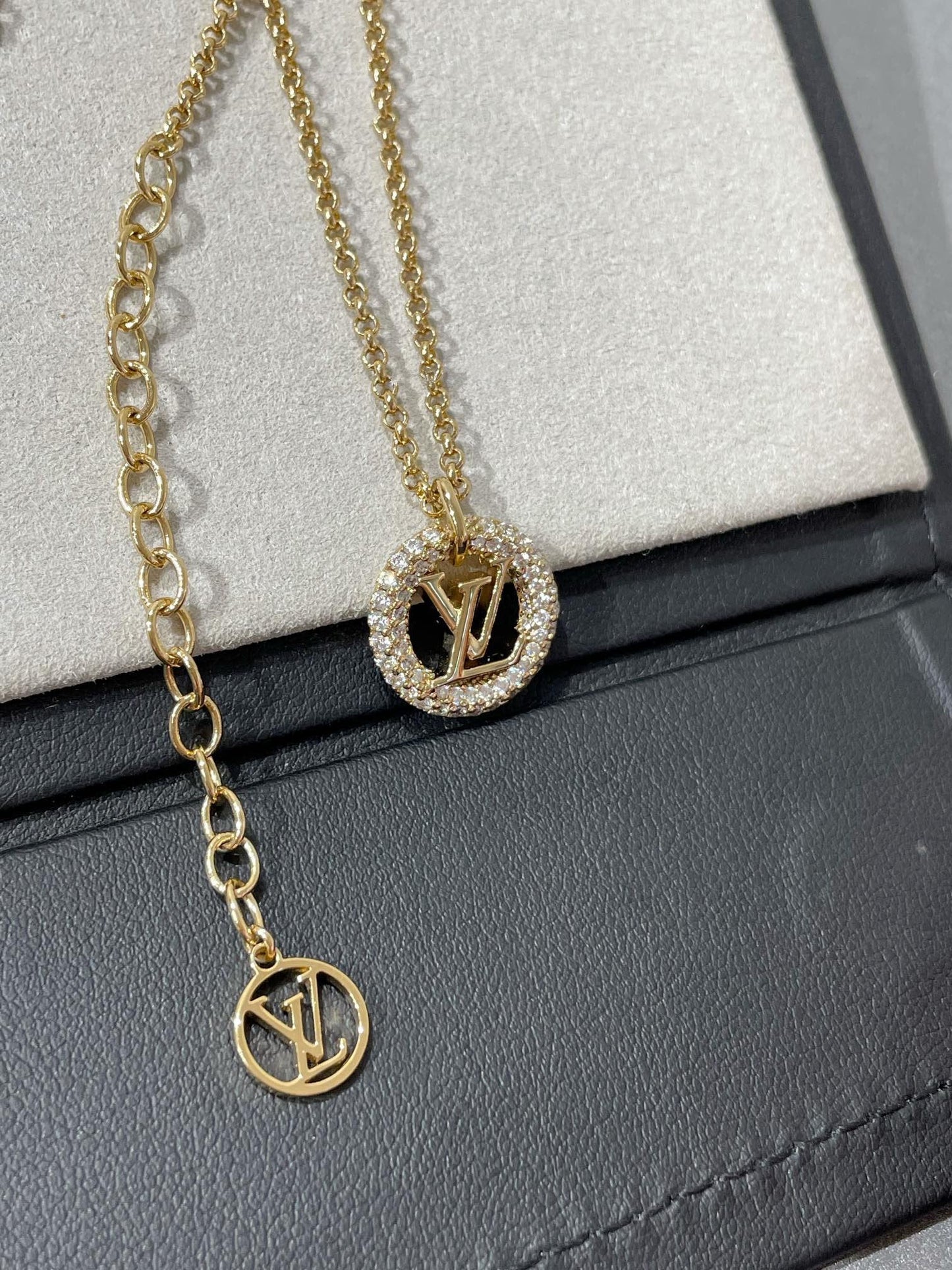 [Solara Jewelry]BY NIGHT DIAMOND PAVED NECKLACE
