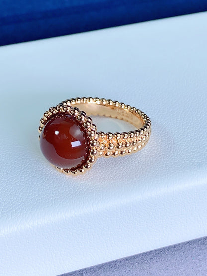 [Solara Jewelry]PERLEE COULEURS ROSE GOLD RING