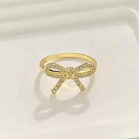 [Solara Jewelry]TWIST BOW RING