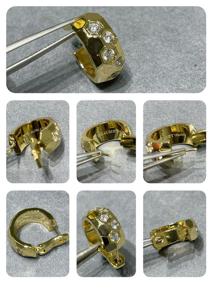 [Solara Jewelry]BEE LOVE DIAMOND HOOP EARRINGS
