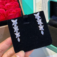 [Solara Jewelry]VICTORIA SILVER DIAMOND DROP EARRINGS