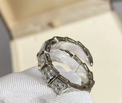 [Solara Jewelry]SERPENTI RING SILVER DIAMOND PAVED
