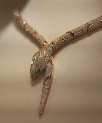 [Solara Jewelry]HAUTE COUTURE GOLD SERPENTI NECKLACE