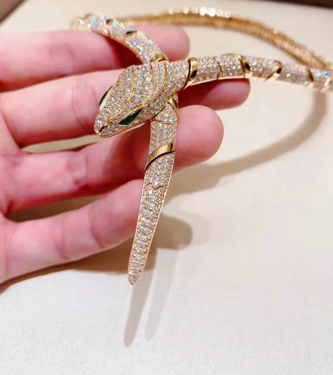 [Solara Jewelry]HAUTE COUTURE GOLD SERPENTI NECKLACE