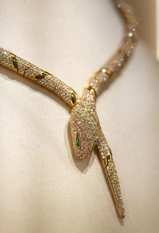 [Solara Jewelry]HAUTE COUTURE GOLD SERPENTI NECKLACE