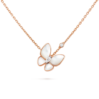 [Solara Jewelry]BUTTERFLY MOP DIAMOND NECKLACE