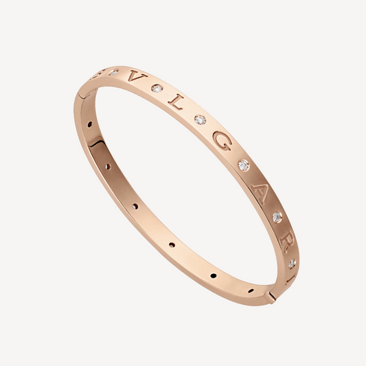 [Solara Jewelry]ZERO 1 PINK GOLD 12 DIAMONDS BRACELET