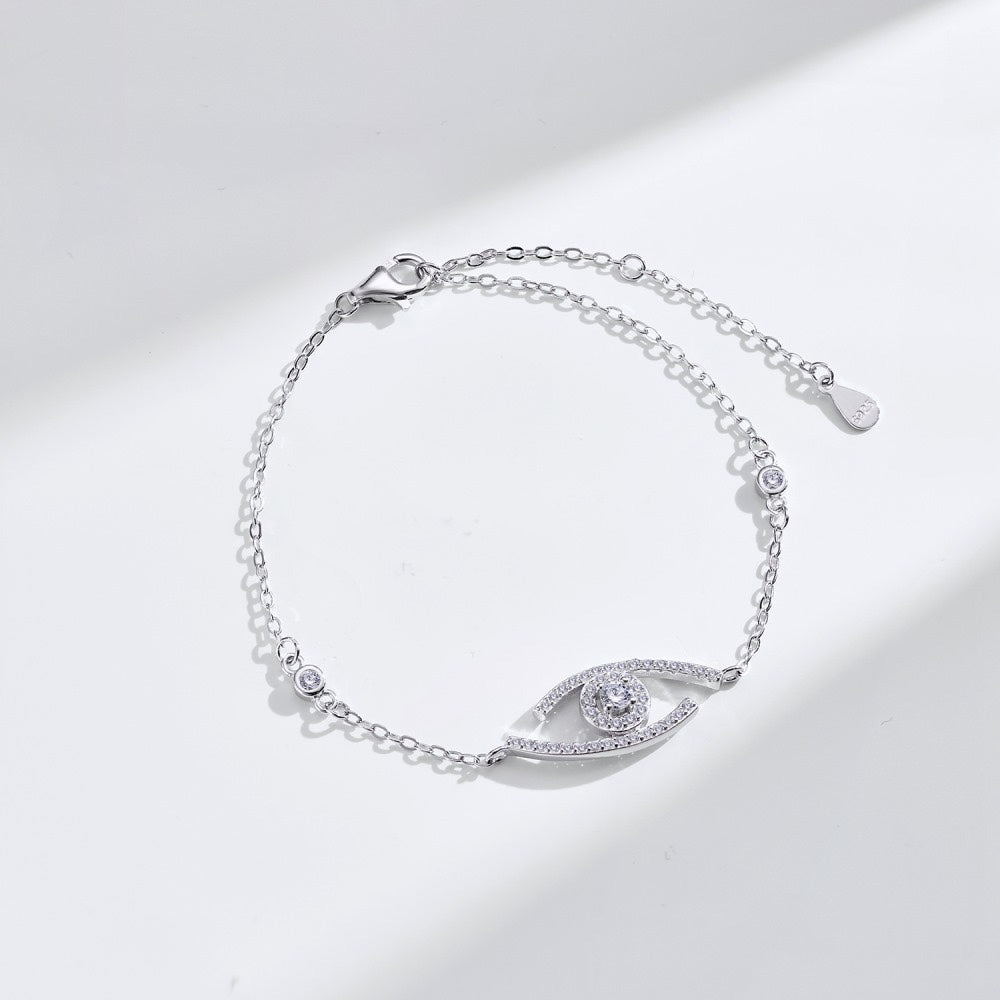[Solara jewelry]Lucky Eye Pave-Set Diamond Bracelet