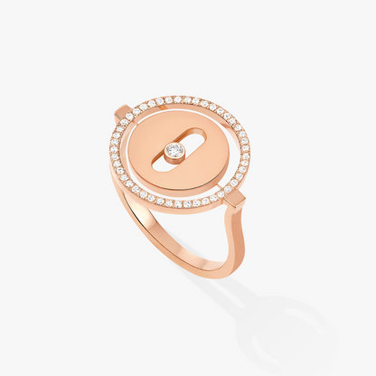 [Solara jewelry]LUCKY MOVE PINK GOLD DIAMOND RING