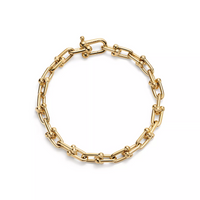 [Solara Jewelry]HARDWEAR SMALL LINK 26 MOTIF GOLD BRACELET