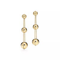 [Solara Jewelry]TRIPLE DROP GOLD EARRINGS