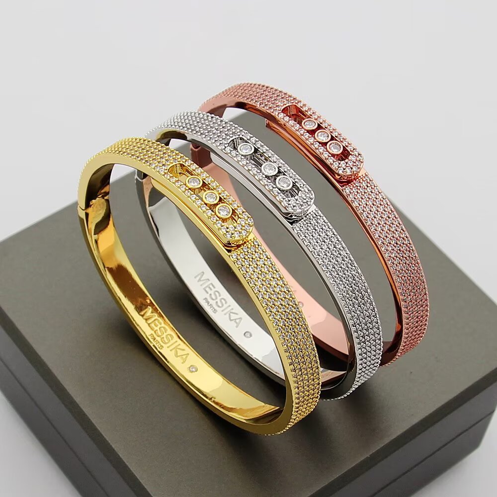 [Solara jewelry]Move Noa Full Pavé Diamond Bangle Bracelet