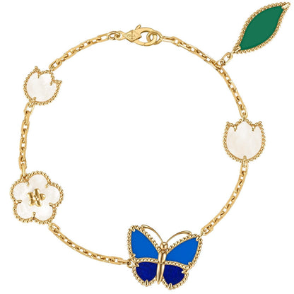 [Solara jewelry]LUCKY SPRING BUTTERFLY 5 MOTIF BRACELET