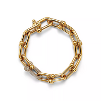[Solara Jewelry]HARDWEAR LARGE LINK GOLD DIAMOND BRACELET