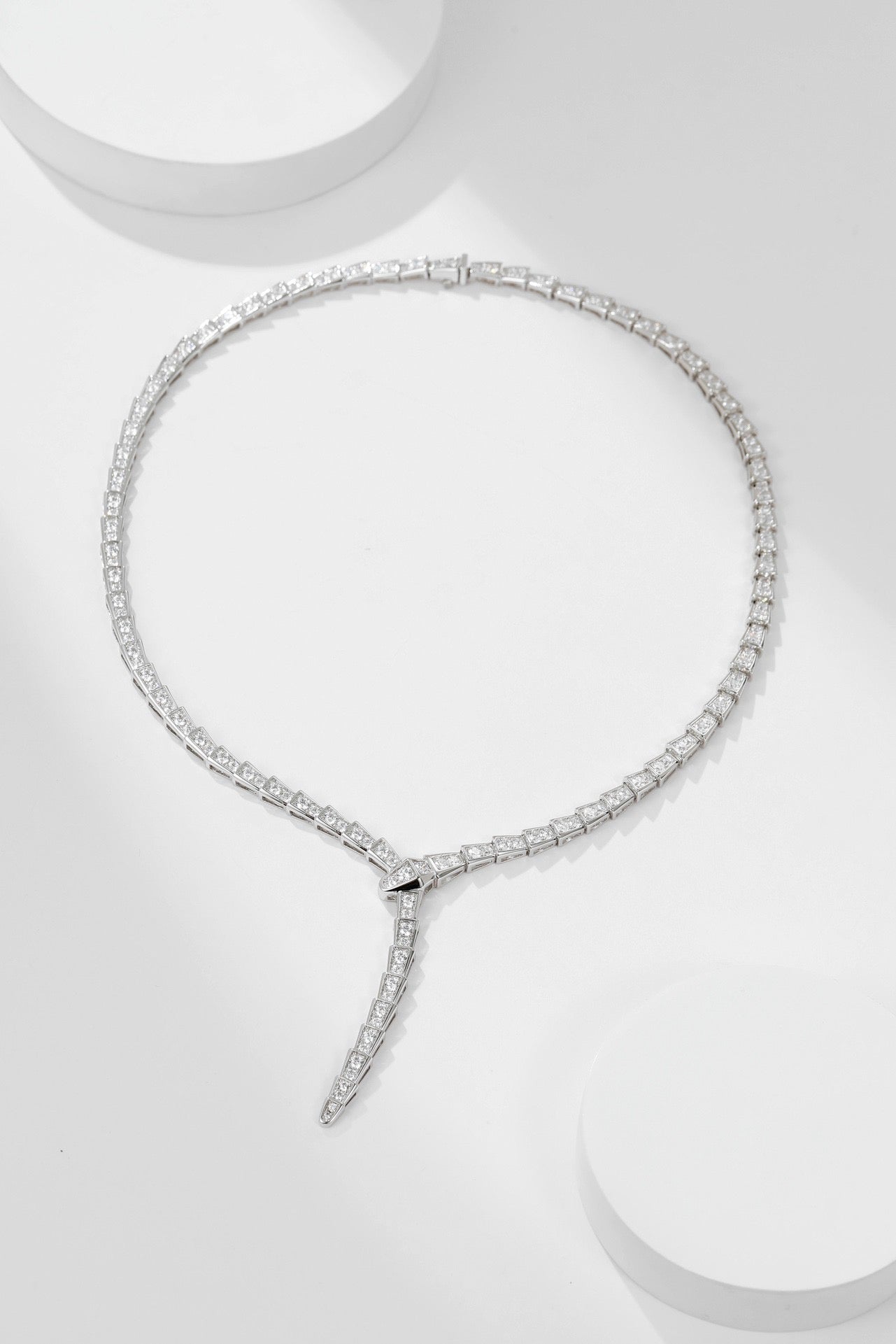 [Solara Jewelry]SERPENTI NECKLACE SILVER DIAMOND