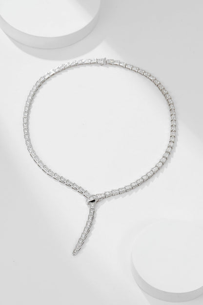 [Solara Jewelry]SERPENTI NECKLACE SILVER DIAMOND