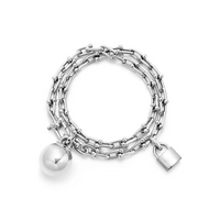 [Solara Jewelry]HARDWEAR SMALL WRAP SILVER BRACELET