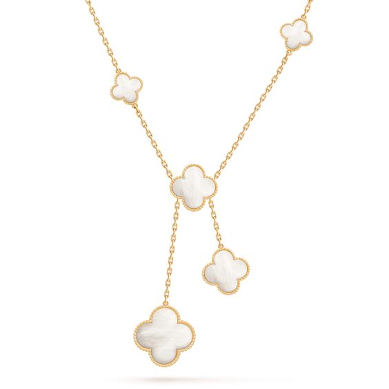 [Solara Jewelry]CLOVER MOTHER OF PEARL NECKLACE 6 MOTIF