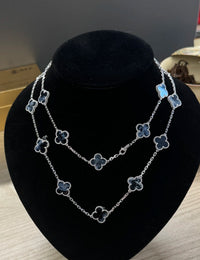 [Solara Jewelry]CLOVER 20モチーフ ビーズストーンネックレス
