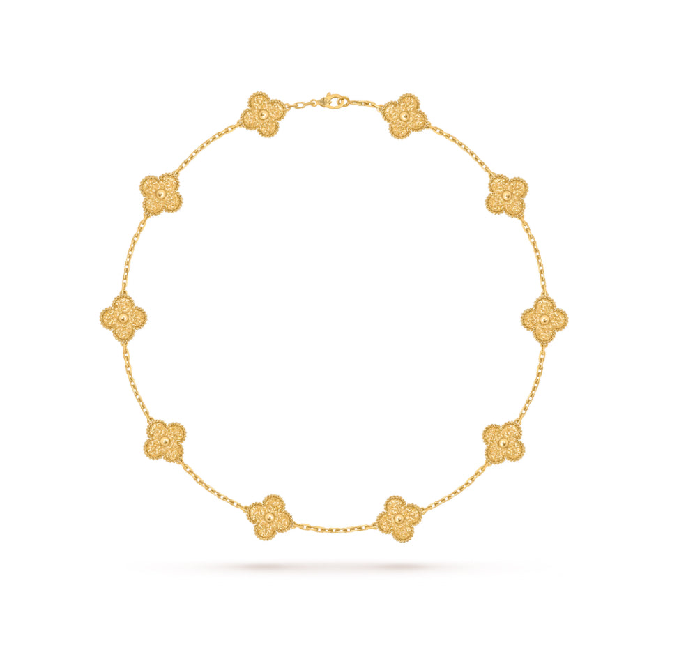 [Solara Jewelry]CLOVERS THE 10-MOTIFS NECKLACE