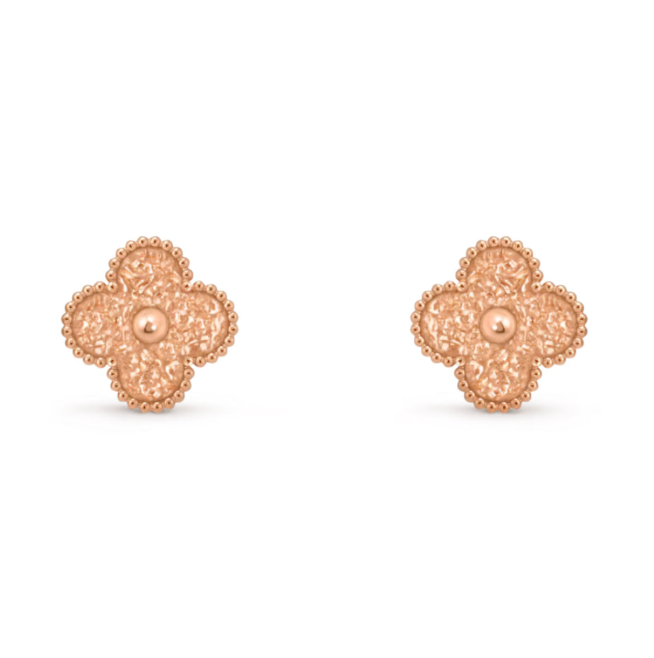 [Solara Jewelry]CLOVER MEDIUM 1 MOTIFS LAVA EARRINGS
