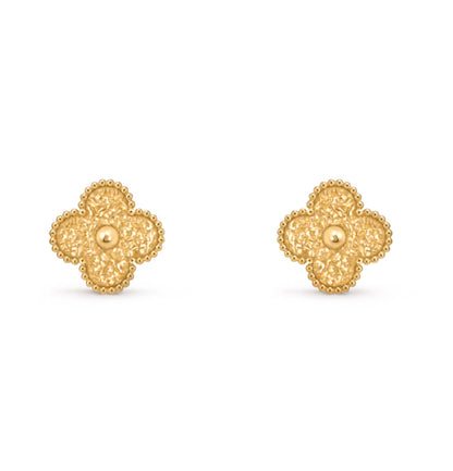 [Solara Jewelry]CLOVER MEDIUM 1 MOTIFS LAVA EARRINGS