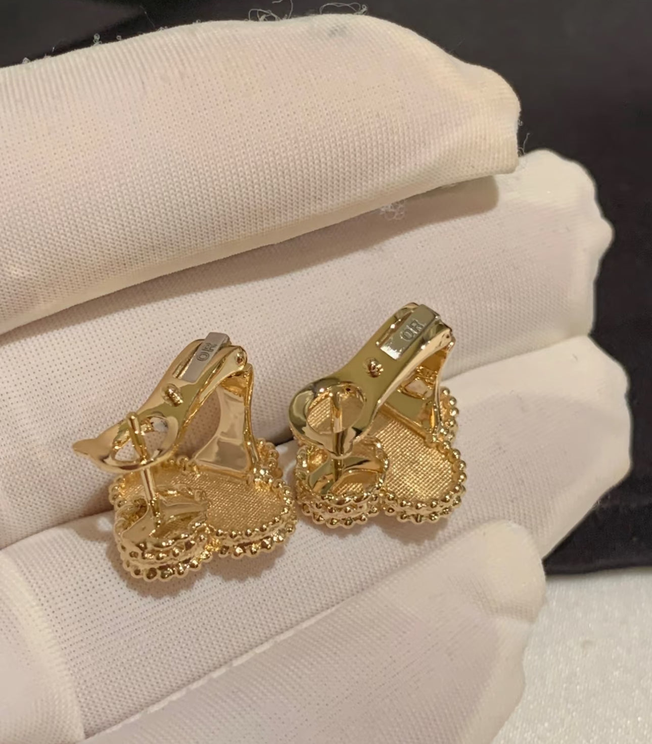 [Solara Jewelry]CLOVER MEDIUM 1 MOTIFS LAVA EARRINGS