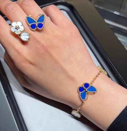 [Solara Jewelry]LUCKY SPRING BUTTERFLY 5 MOTIF BRACELET