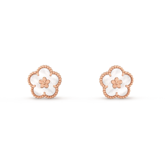 [Solara Jewelry]LUCKY WHITE MOP EARRINGS