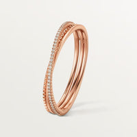 [Solara jewelry]ETINCELLE HALF-PAVED DIAMOND BRACELET