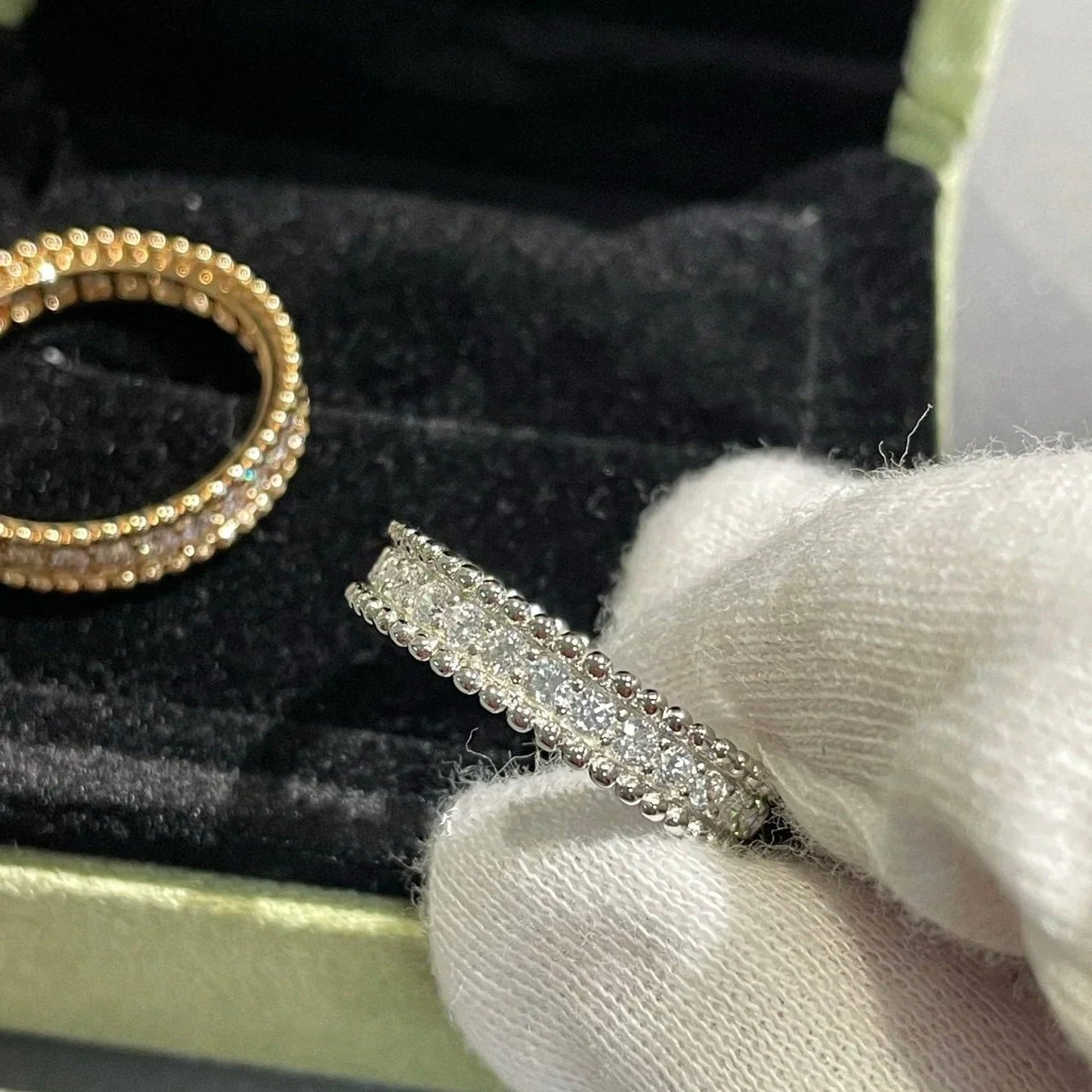 [Solara Jewelry]PERLEE DIAMOND ROSE GOLD RING