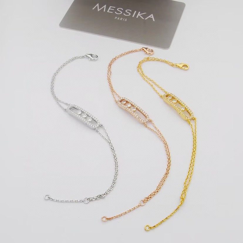 [Solara jewelry] Move Classique pavé bracelet