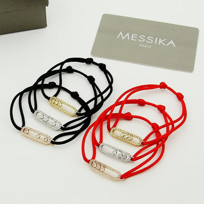 [Solara jewelry]Messika Care(s) pink cord pavé bracelet