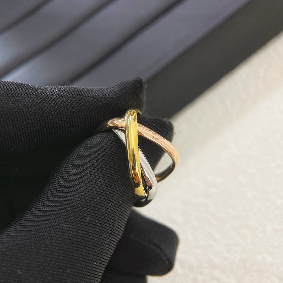[Solara jewelry]Tri Tone Knot Ring