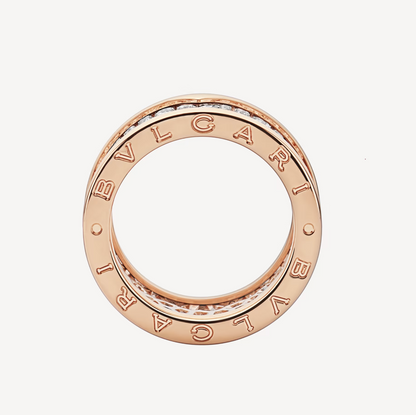 [Solara Jewelry]ZERO 1 WITH PAVED DIAMONDS ON THE SPIRAL RING