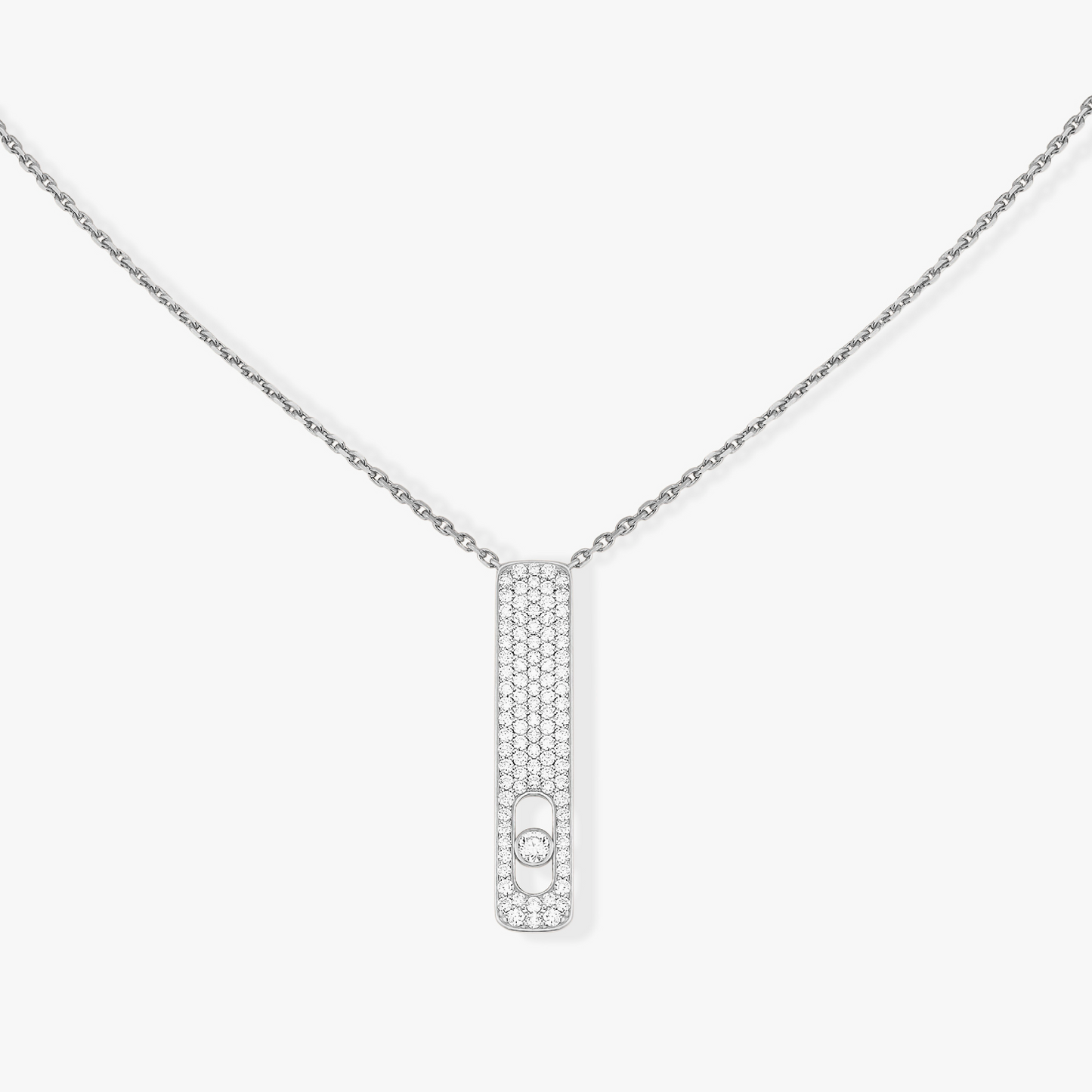 [Solara jewelry]MY FIRST DIAMOND PAVED NECKLACE