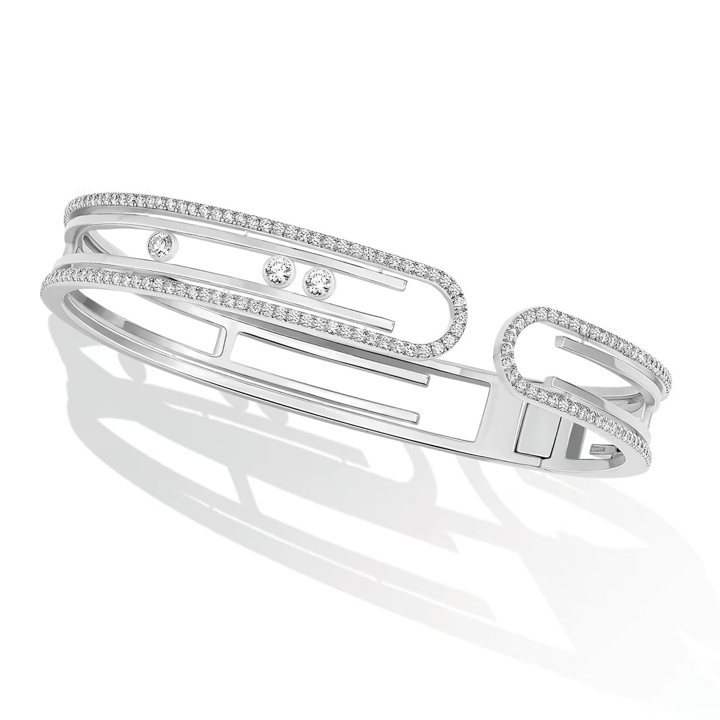 [Solara jewelry]MOVE 10TH PAVED DIAMOND BRACELET