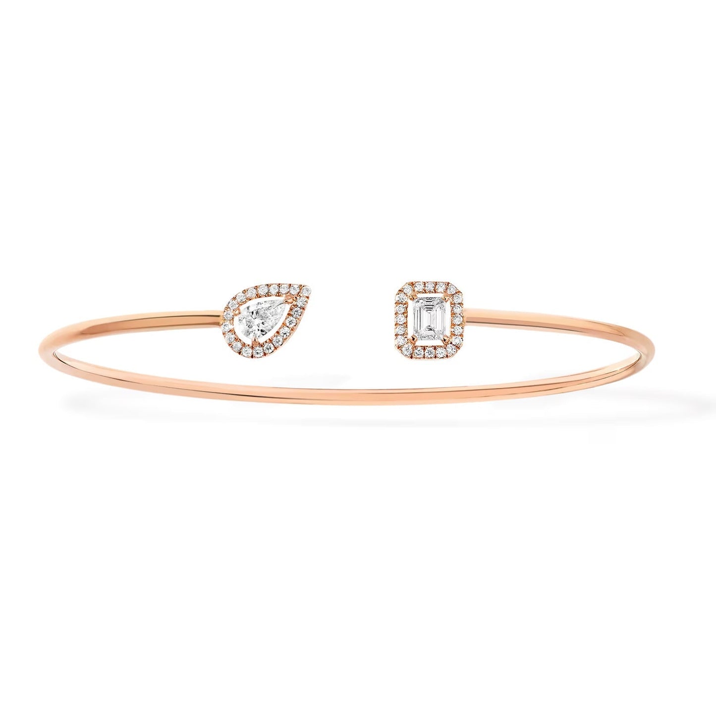 [Solara jewelry]JONC FLEX MY TWIN TOI & MOI SILVER DIAMOND BRACELET