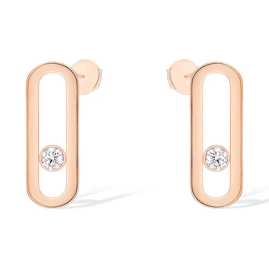 [Solara jewelry]MOVE UNO SMALL 1 DIAMOND EARRINGS
