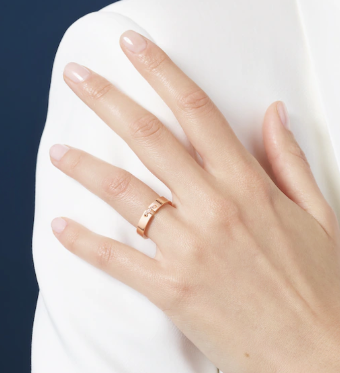 [Solara Jewelry]ALLIANCE LIENS VIDENCE DIAMOND 4MM RING