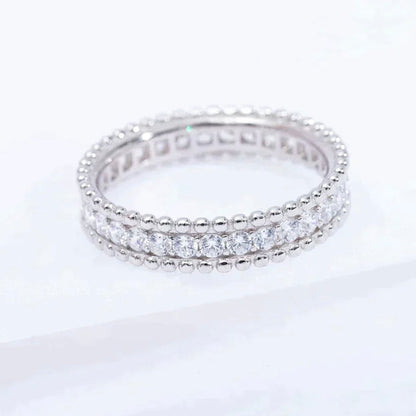 [Solara Jewelry]PERLEE DIAMOND SILVER RING