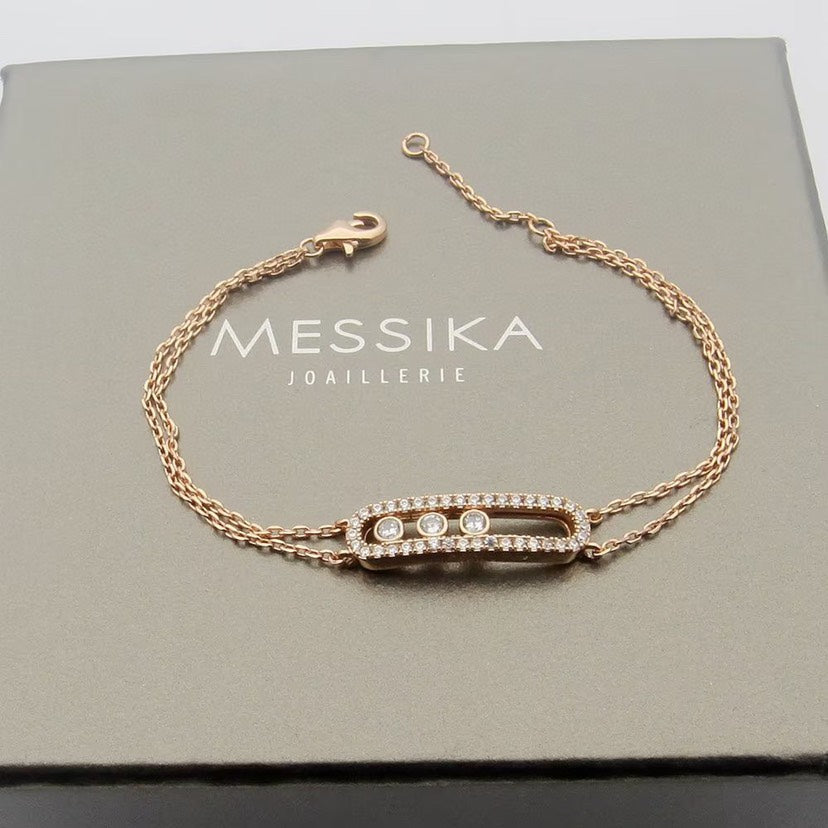 [Solara jewelry] Move Classique pavé bracelet