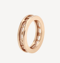 [Solara Jewelry]ZERO 1 ONE-BAND MIT DURCHBROCHENEM LOGO SPIRALRING