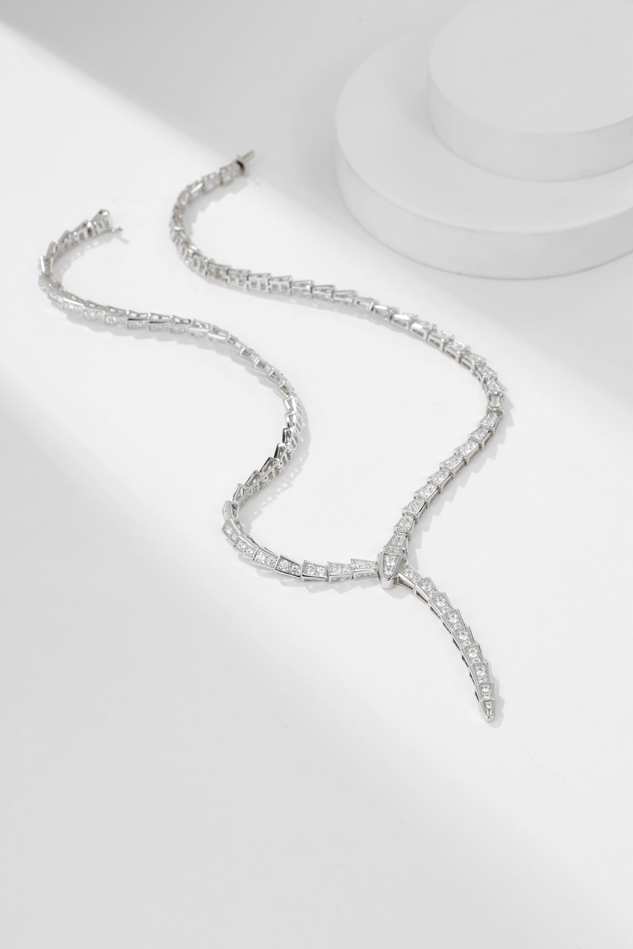 [Solara Jewelry]SERPENTI NECKLACE SILVER DIAMOND