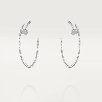 [Solara Jewelry]JUSTE EARRINGS FULL DIAMONDS 1.8MM
