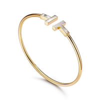 [Solara Jewelry]T BRACELET 1.8MM MOP PINK GOLD